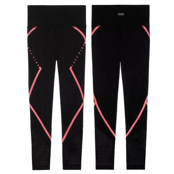 New VS Pink Ultimate Perforated High Waist Legging - Picture 2 of 8